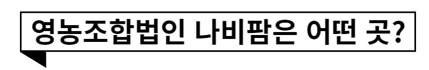 영농조합법인 나비팜은 어떤 곳?